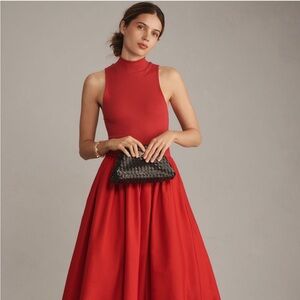 Reformation Sai Maxi Dress Red